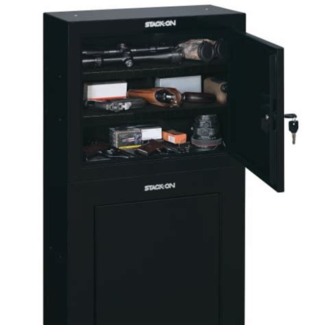 stack on gcb 900 steel pistol ammo cabinet black|stack on 8 gun cabinet.